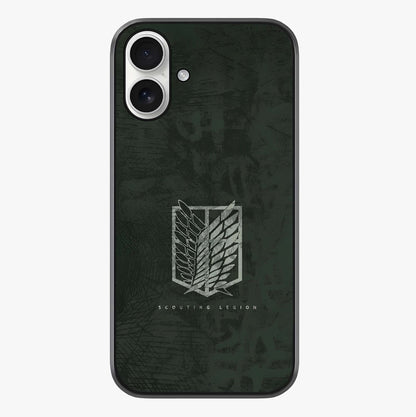 Wings Of Freedom Glass Case showing full back design in clean flat view with glossy glass finish.