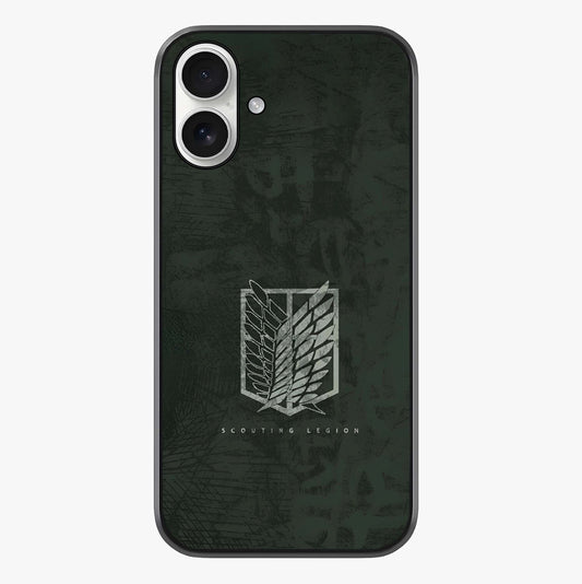 Wings Of Freedom Glass Case showing full back design in clean flat view with glossy glass finish.