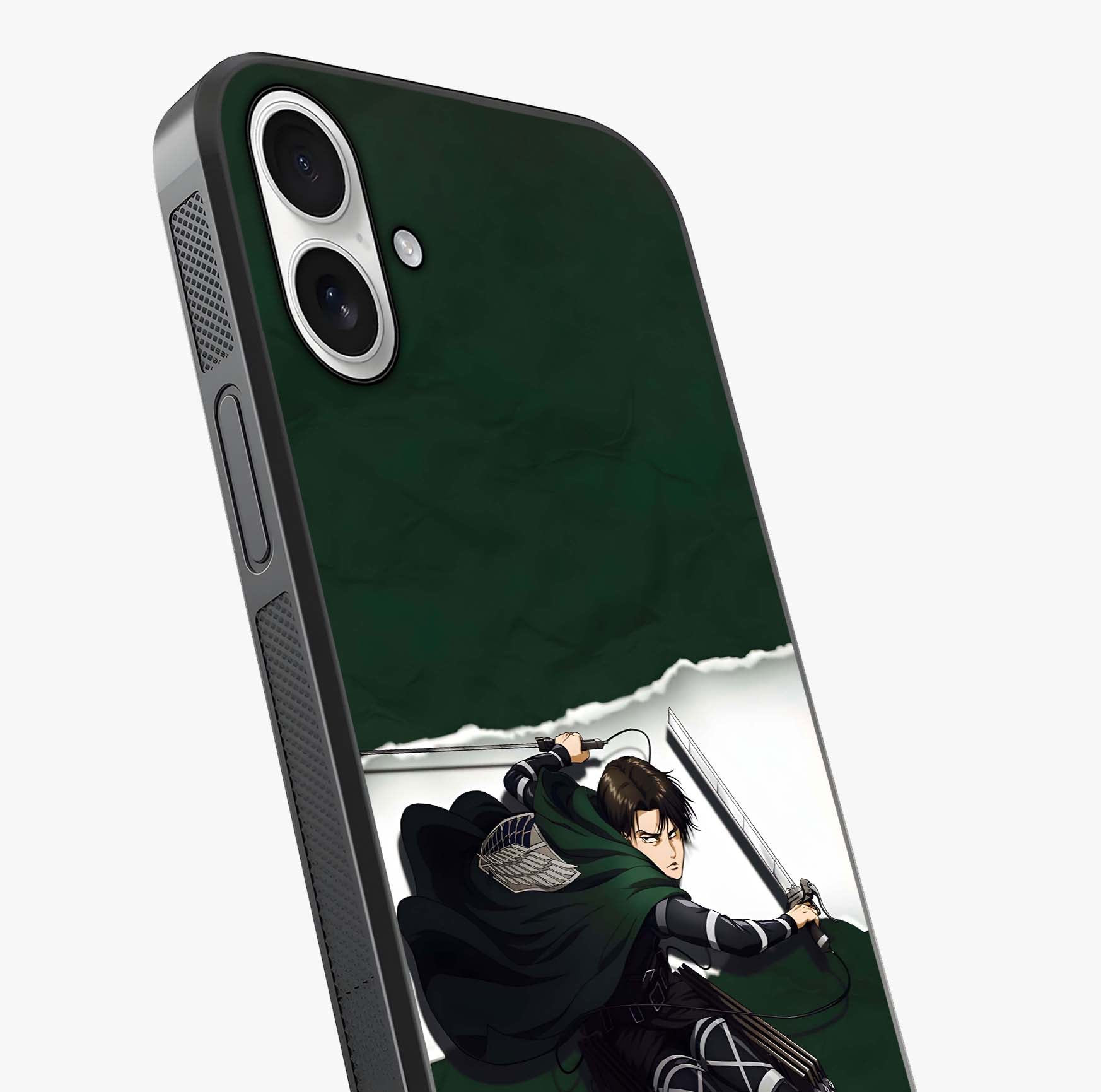 Emerald War Vanguard Glass Case captured at a warm angle highlighting gloss, texture and premium glass finish.