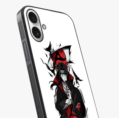 Itachi Limited Edition Naruto Anime Glass Case captured at a warm angle highlighting gloss, texture and premium glass finish.