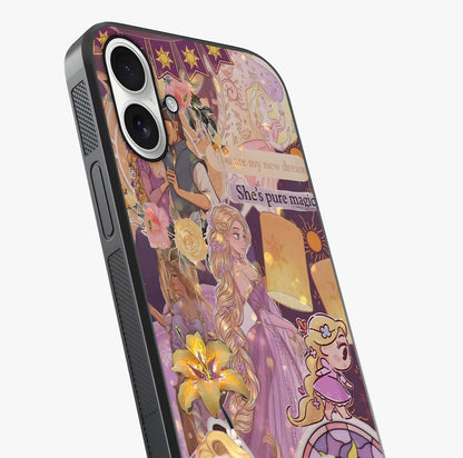 Magical Tangled Dream Glass Case captured at a warm angle highlighting gloss, texture and premium glass finish.