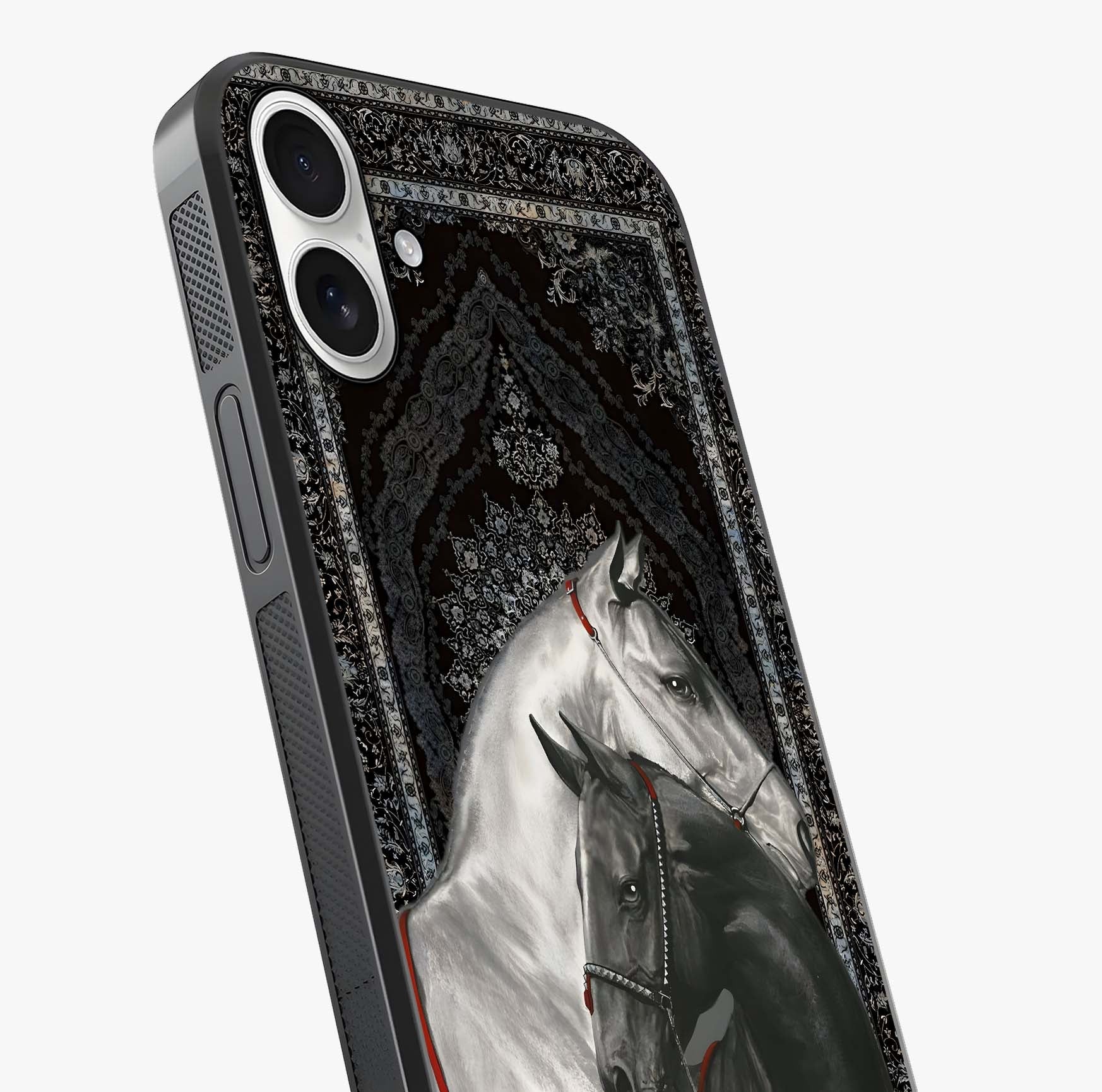 Majestic Ride Legacy Glass Case captured at a warm angle highlighting gloss, texture and premium glass finish.