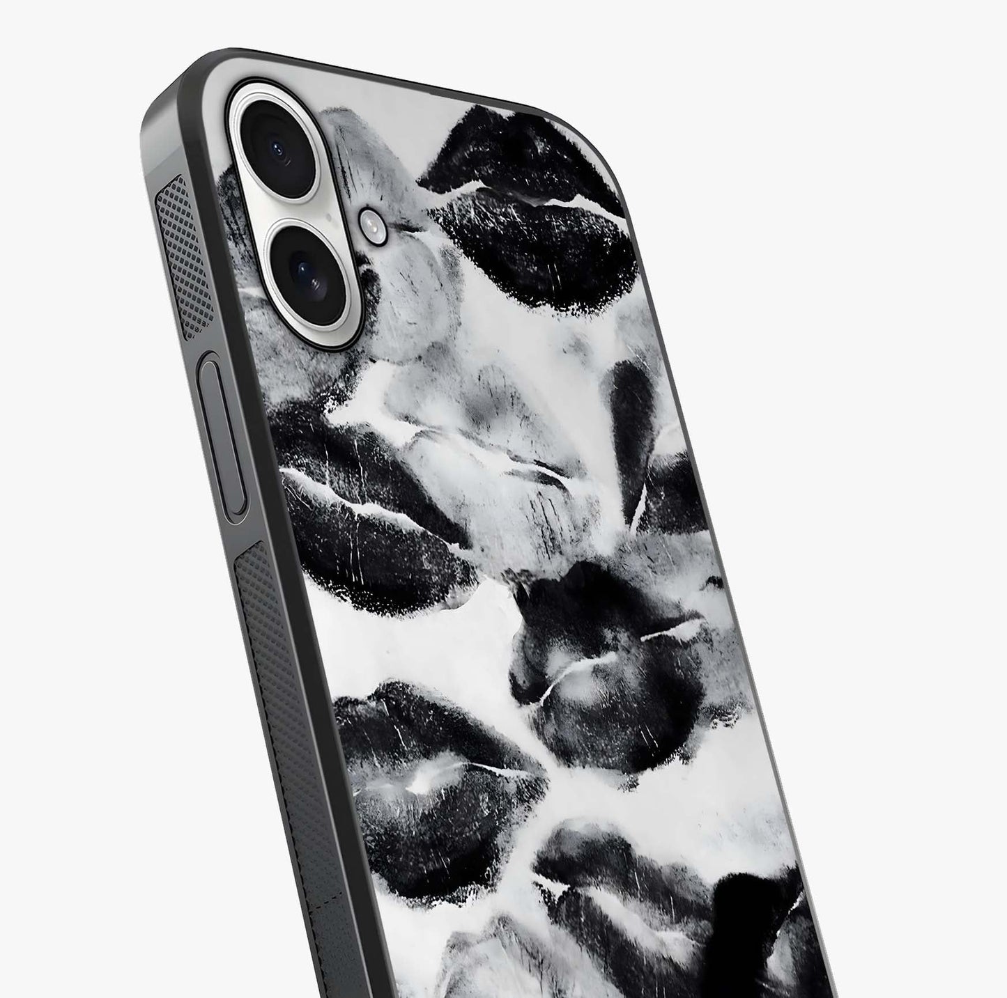 Midnight Kiss Marks Glass Case captured at a warm angle highlighting gloss, texture and premium glass finish.
