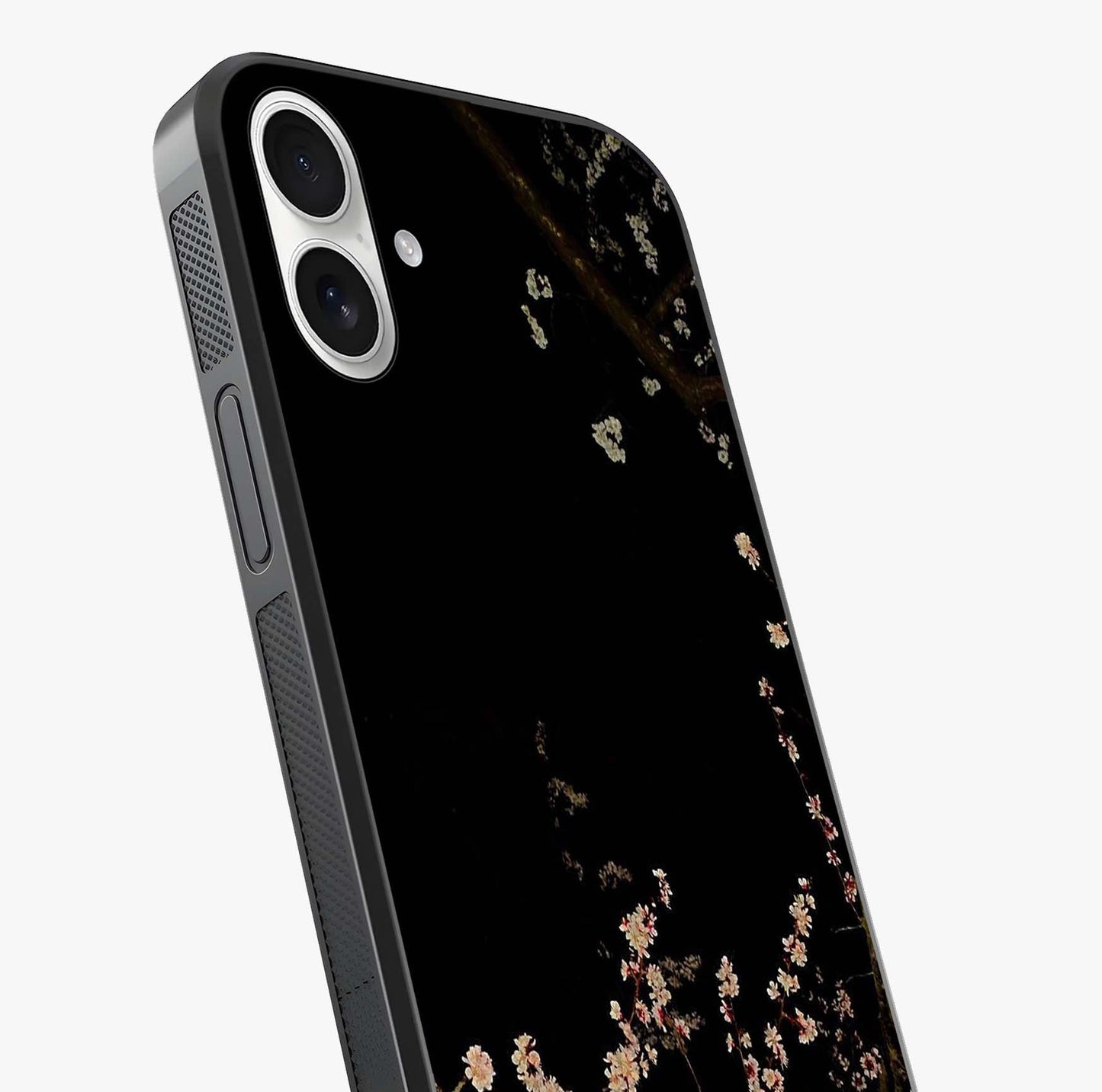Petal Moon Light With Custom Name Glass Case captured at a warm angle highlighting gloss, texture and premium glass finish.
