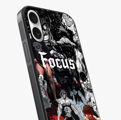 Relentless Power Focus Glass Case captured at a warm angle highlighting gloss, texture and premium glass finish.