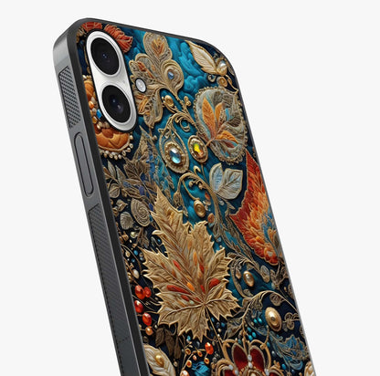 Royal Jewel Garden Glass Case captured at a warm angle highlighting gloss, texture and premium glass finish.