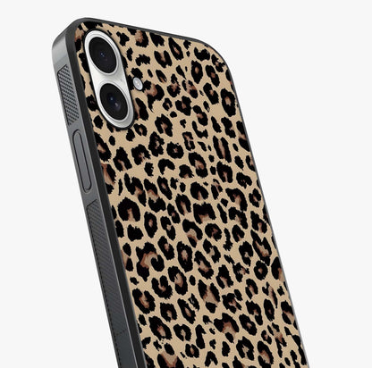 Savage Chic Pattern Glass Case captured at a warm angle highlighting gloss, texture and premium glass finish.