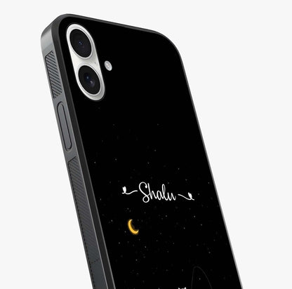 Silent Night Row Glass Case captured at a warm angle highlighting gloss, texture and premium glass finish.