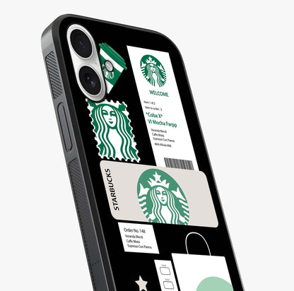 Starbucks Mocha Glass Case captured at a warm angle highlighting gloss, texture and premium glass finish.
