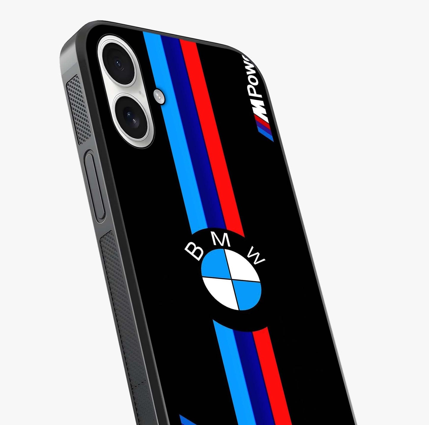 Turbo Bmw Beast Glass Case captured at a warm angle highlighting gloss, texture and premium glass finish.