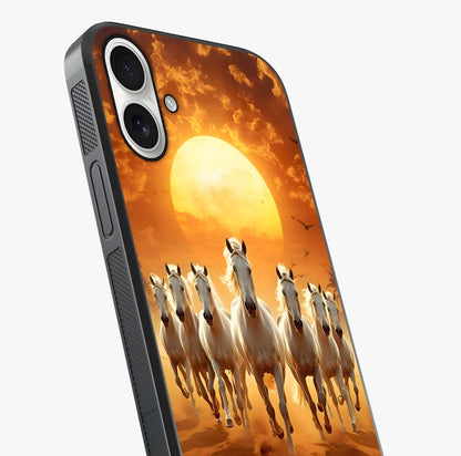 Wild Sunset Majesty Glass Case captured at a warm angle highlighting gloss, texture and premium glass finish.