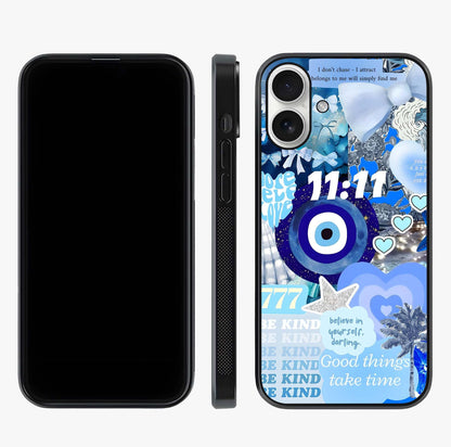 Aesthetic Be Kind Eye Glass Case displayed upright for full design visibility and premium finish.