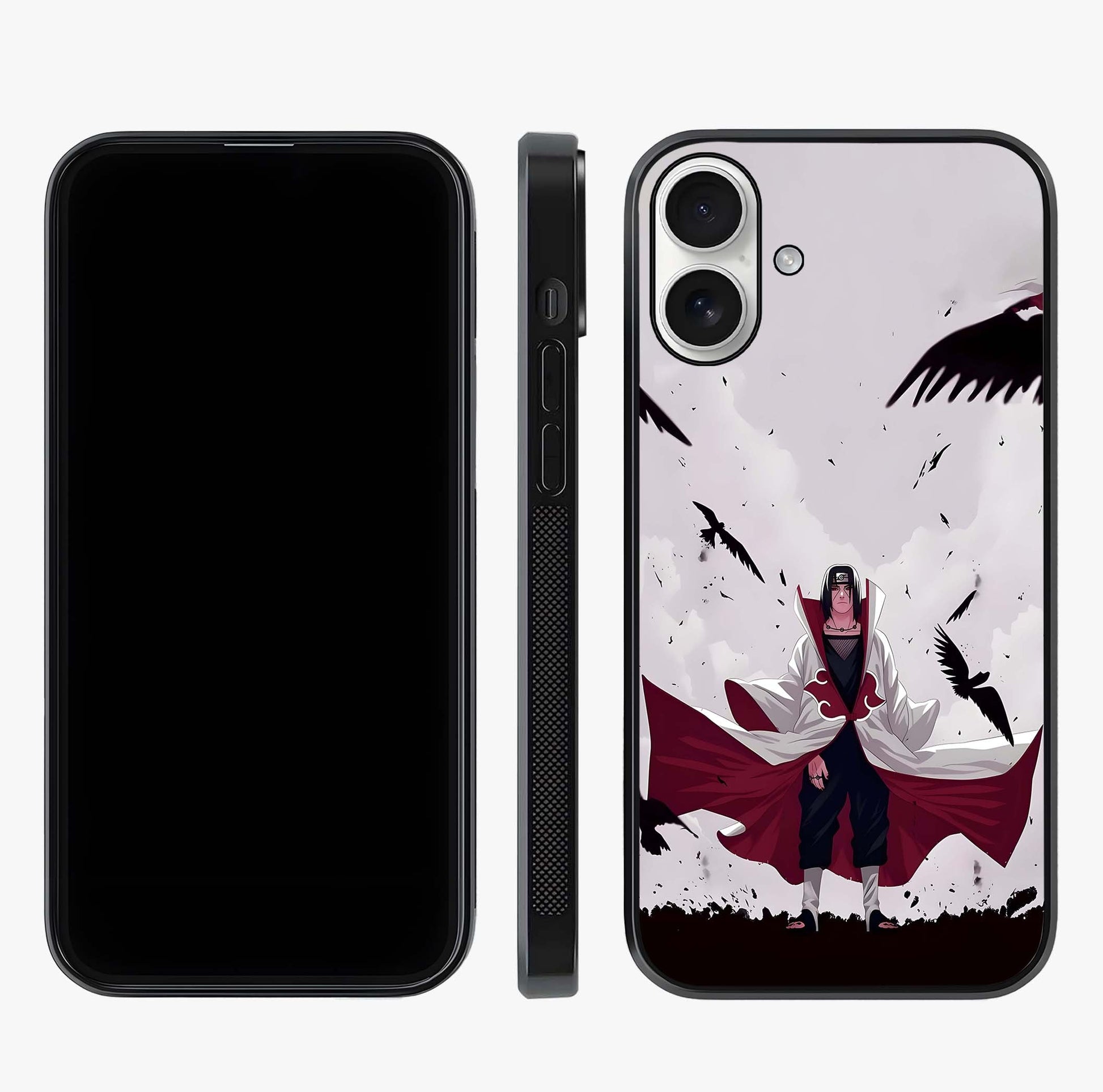 Crimson Crow Ascension Glass Case displayed upright for full design visibility and premium finish.