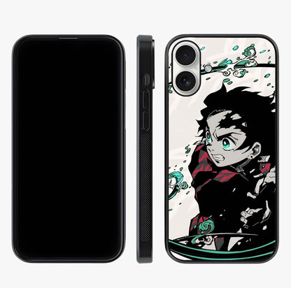 Demon Slayer Glass Case displayed upright for full design visibility and premium finish.
