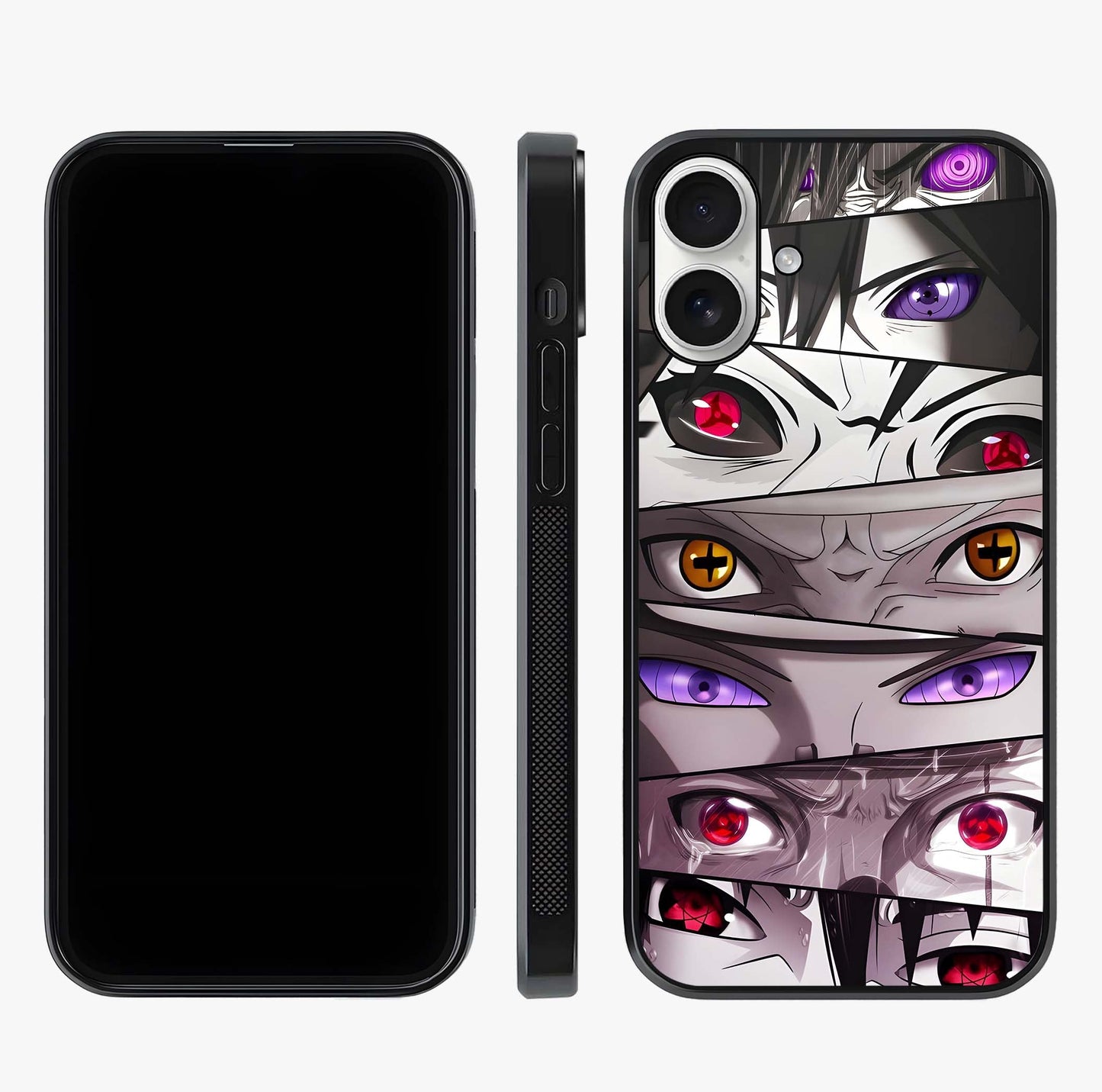 Eyes Of Destiny Glass Case displayed upright for full design visibility and premium finish.