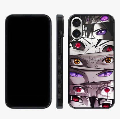 Eyes Of Destiny Glass Case displayed upright for full design visibility and premium finish.