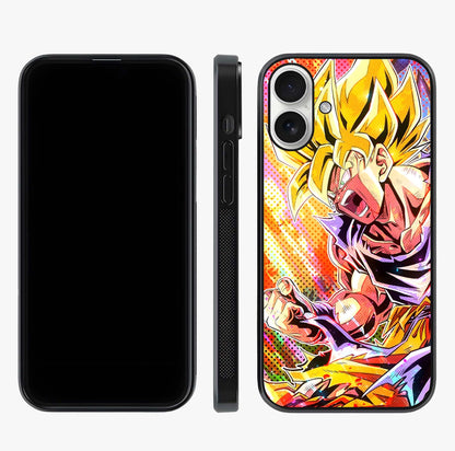 Firing Goku Glass Case displayed upright for full design visibility and premium finish.
