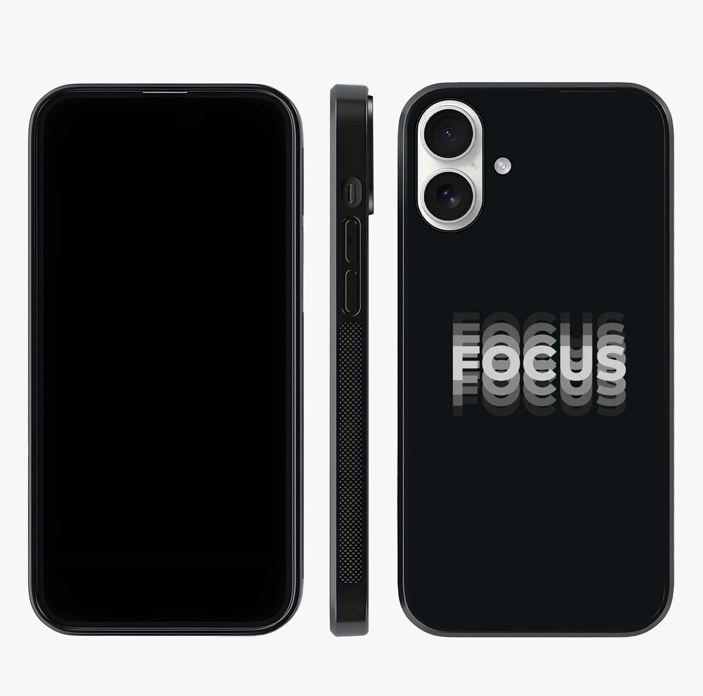 Focused Blade Discipline Glass Case displayed upright for full design visibility and premium finish.