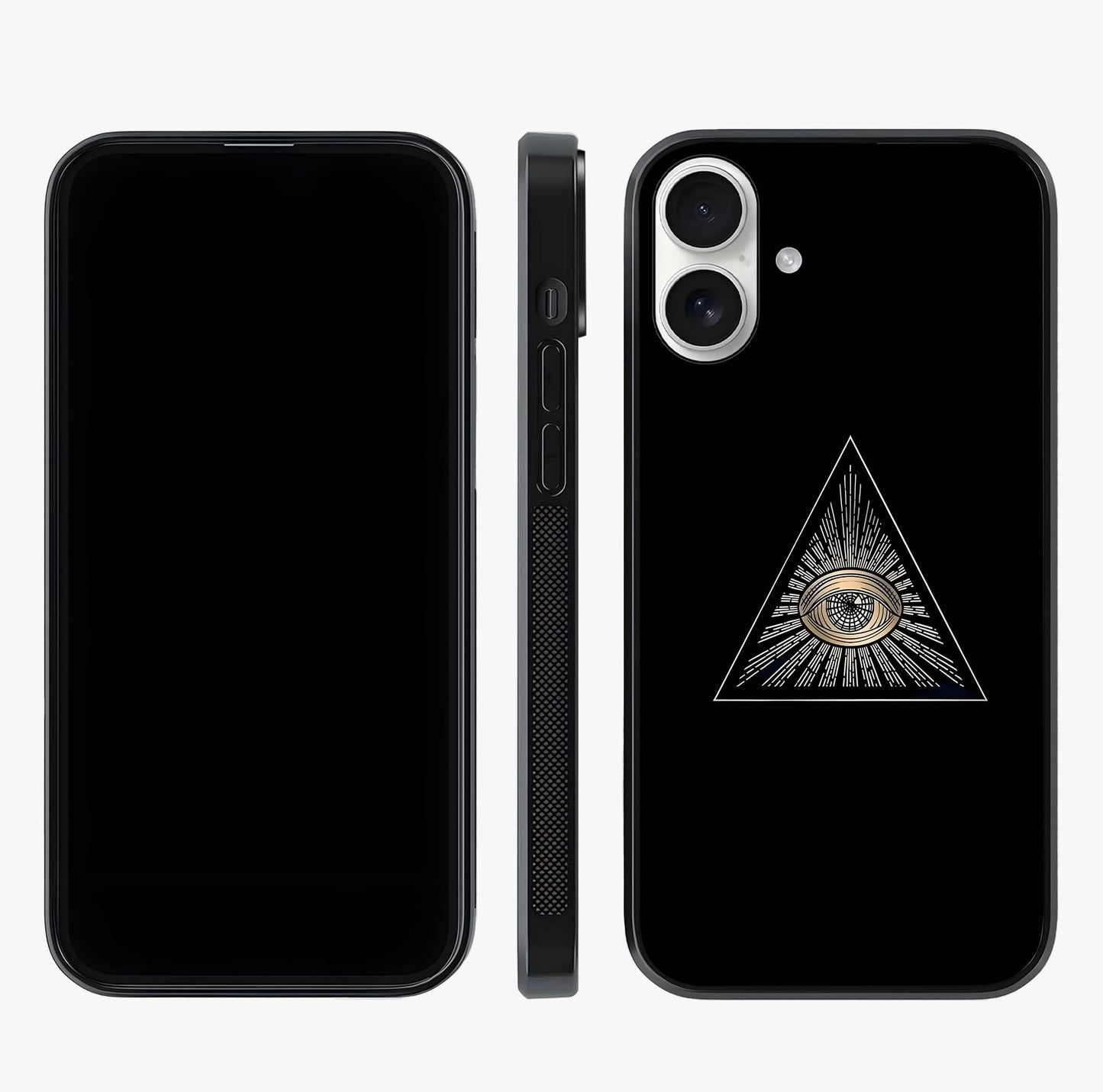 Illuminati Evil Glass Case displayed upright for full design visibility and premium finish.