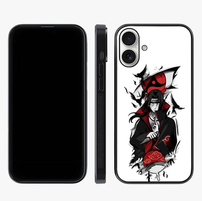 Itachi Limited Edition Naruto Anime Glass Case displayed upright for full design visibility and premium finish.