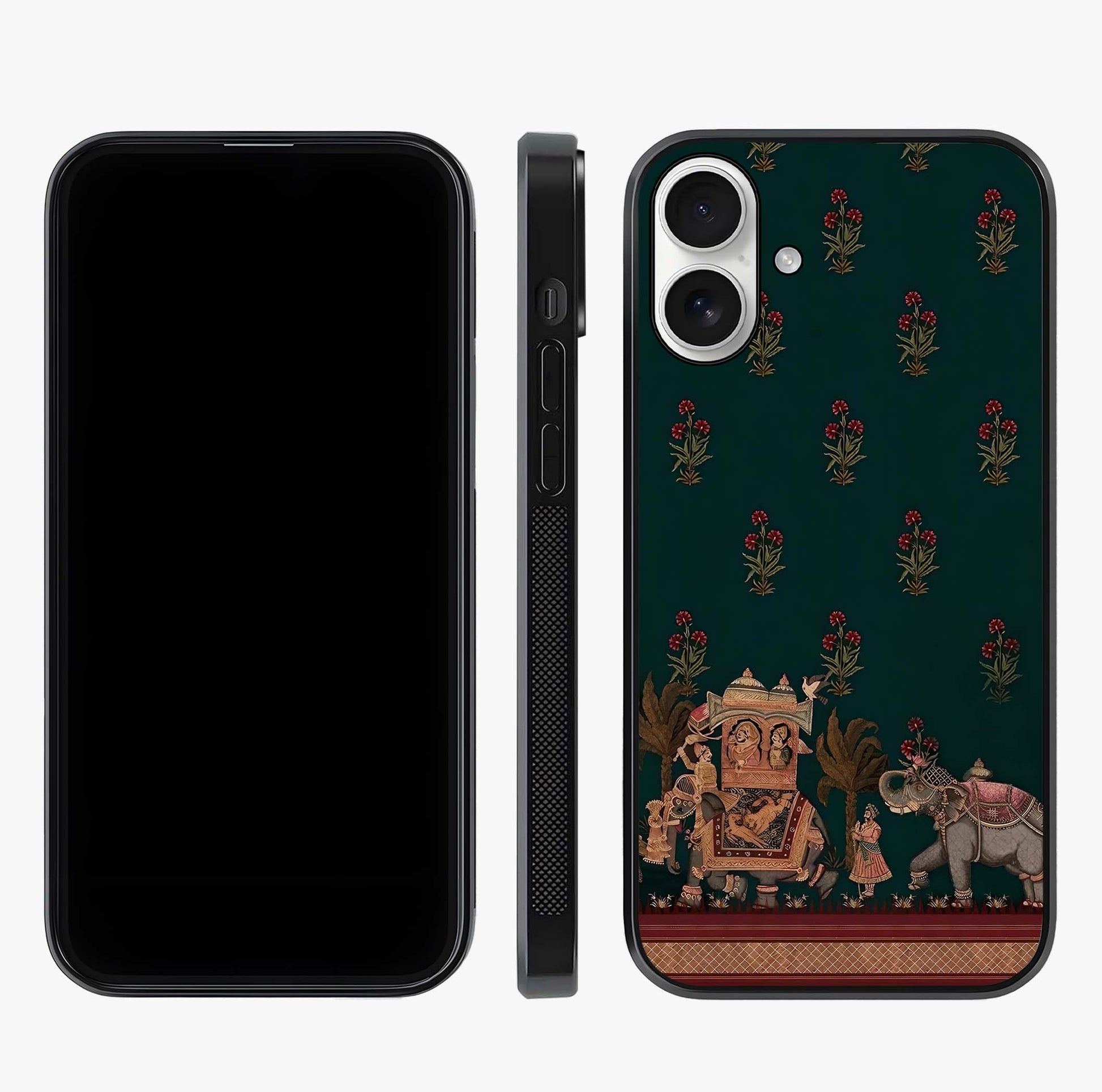 Macmerise Glass Case displayed upright for full design visibility and premium finish.