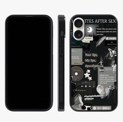 Midnight Love Echo Glass Case displayed upright for full design visibility and premium finish.