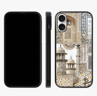 Mughal Marble Legacy Glass Case displayed upright for full design visibility and premium finish.