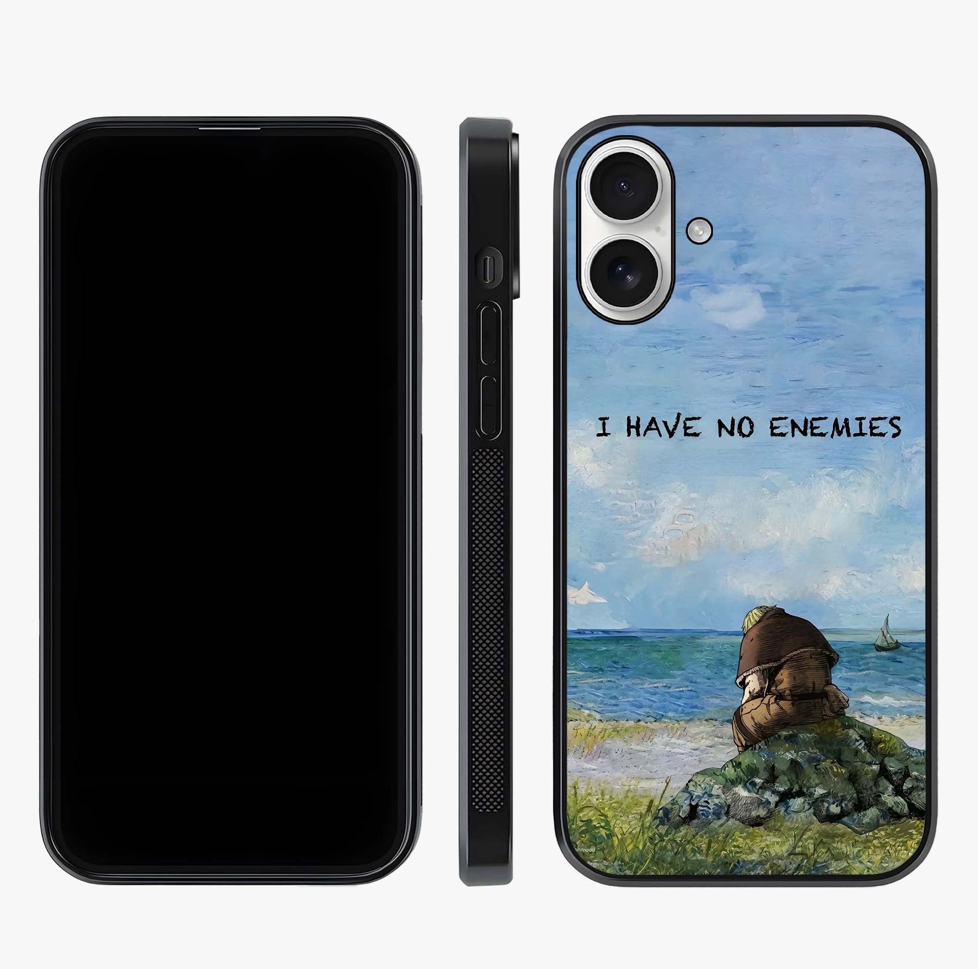 Peace Beyond War Glass Case displayed upright for full design visibility and premium finish.