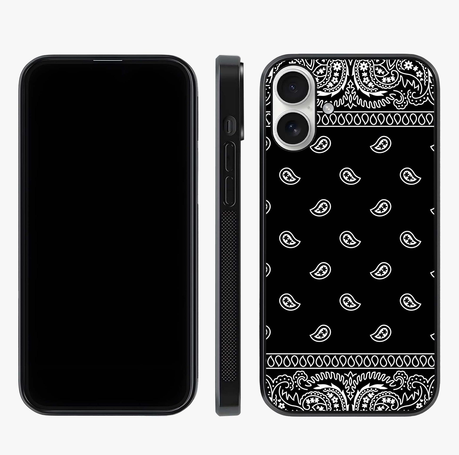 Retro Rebel Threads Glass Case displayed upright for full design visibility and premium finish.