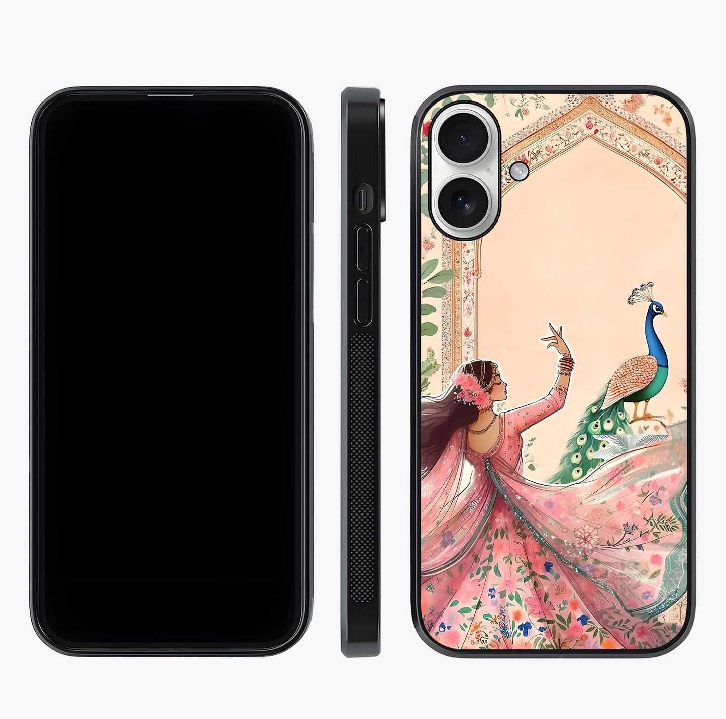 Royal Grace Muse Glass Case displayed upright for full design visibility and premium finish.