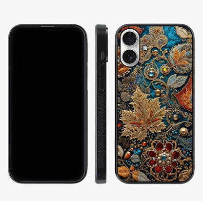 Royal Jewel Garden Glass Case displayed upright for full design visibility and premium finish.