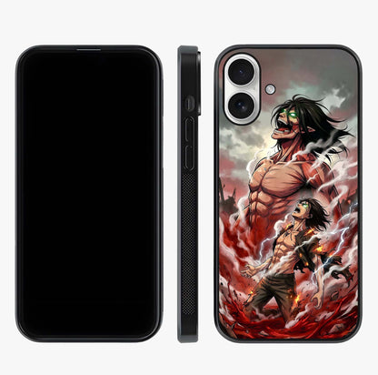 Titan Awakening Fury Glass Case displayed upright for full design visibility and premium finish.