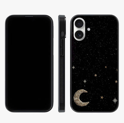 Twinkle Star With Half Moon Glass Case displayed upright for full design visibility and premium finish.