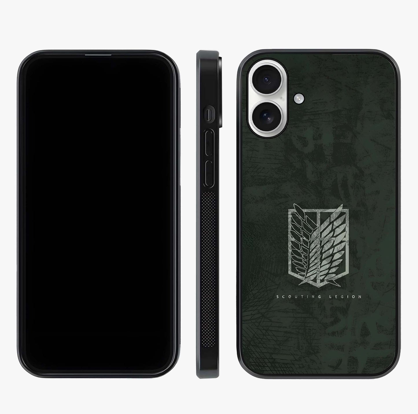 Wings Of Freedom Glass Case displayed upright for full design visibility and premium finish.