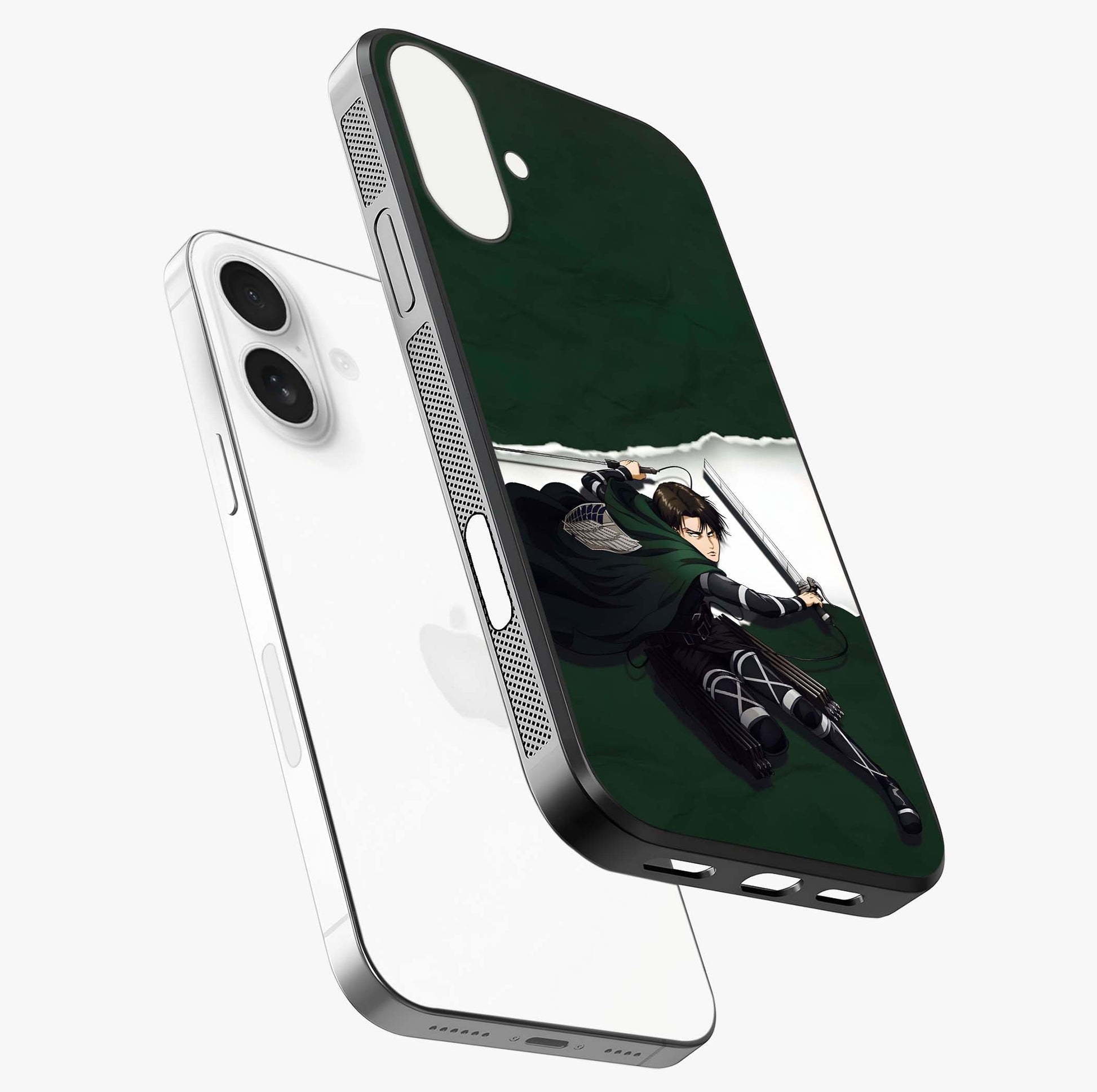 Emerald War Vanguard Glass Case laid diagonally highlighting side profile, edges and glossy glass shine.