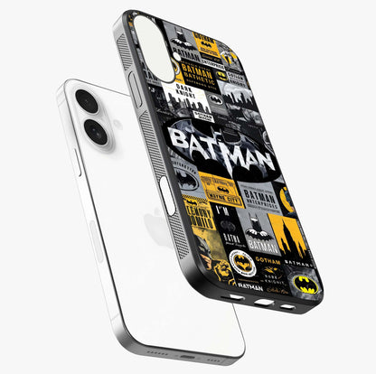 Knight Gotham Rise Glass Case laid diagonally highlighting side profile, edges and glossy glass shine.