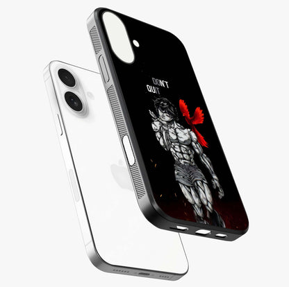 Rise Beyond Limits Glass Case laid diagonally highlighting side profile, edges and glossy glass shine.