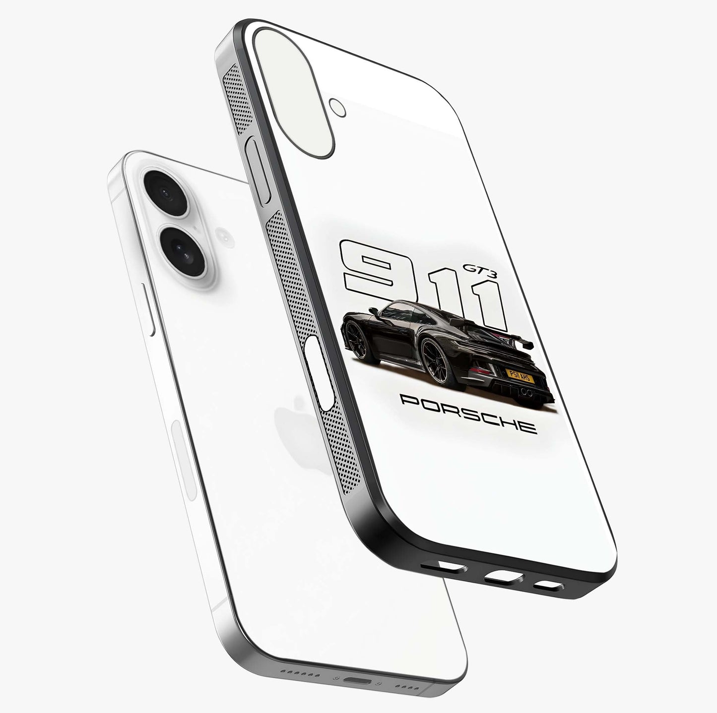 Turbo Legacy Icon Glass Case laid diagonally highlighting side profile, edges and glossy glass shine.