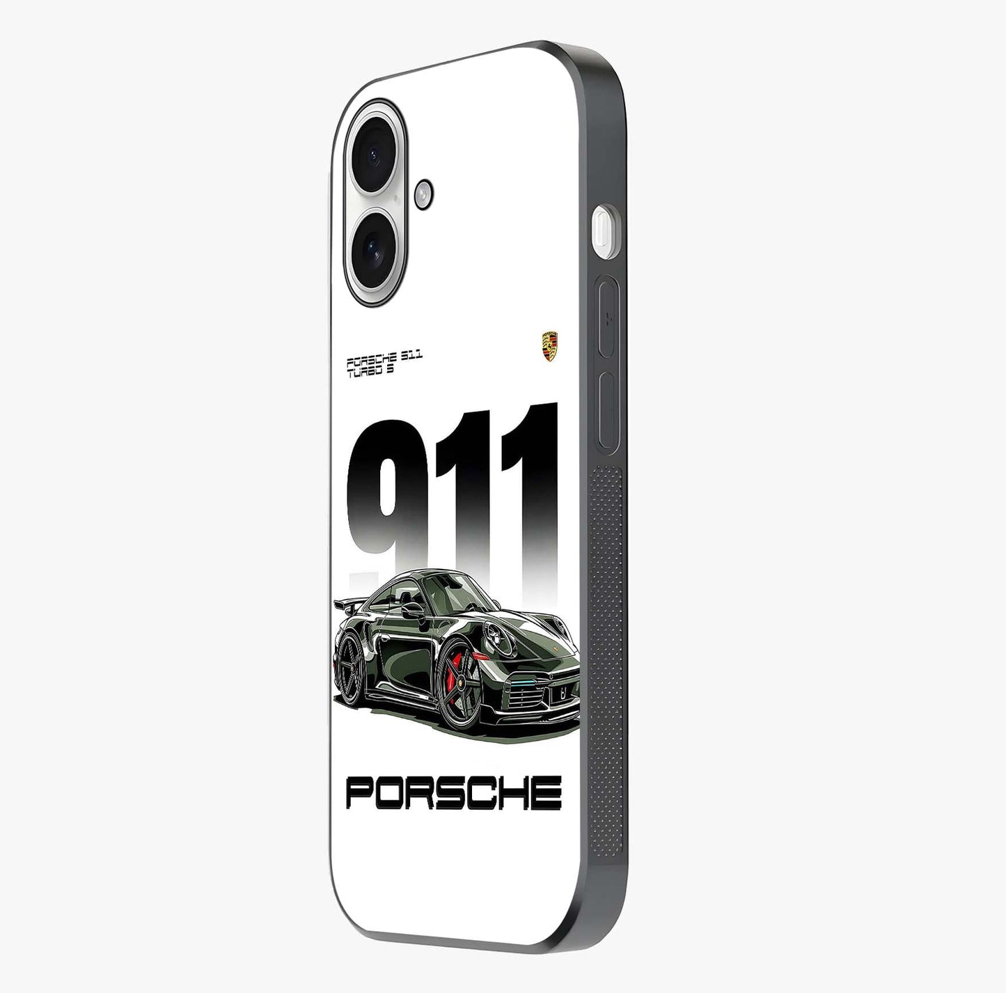 911 Turbo Dominance Glass Case photographed in natural light showing reflective finish and design depth.