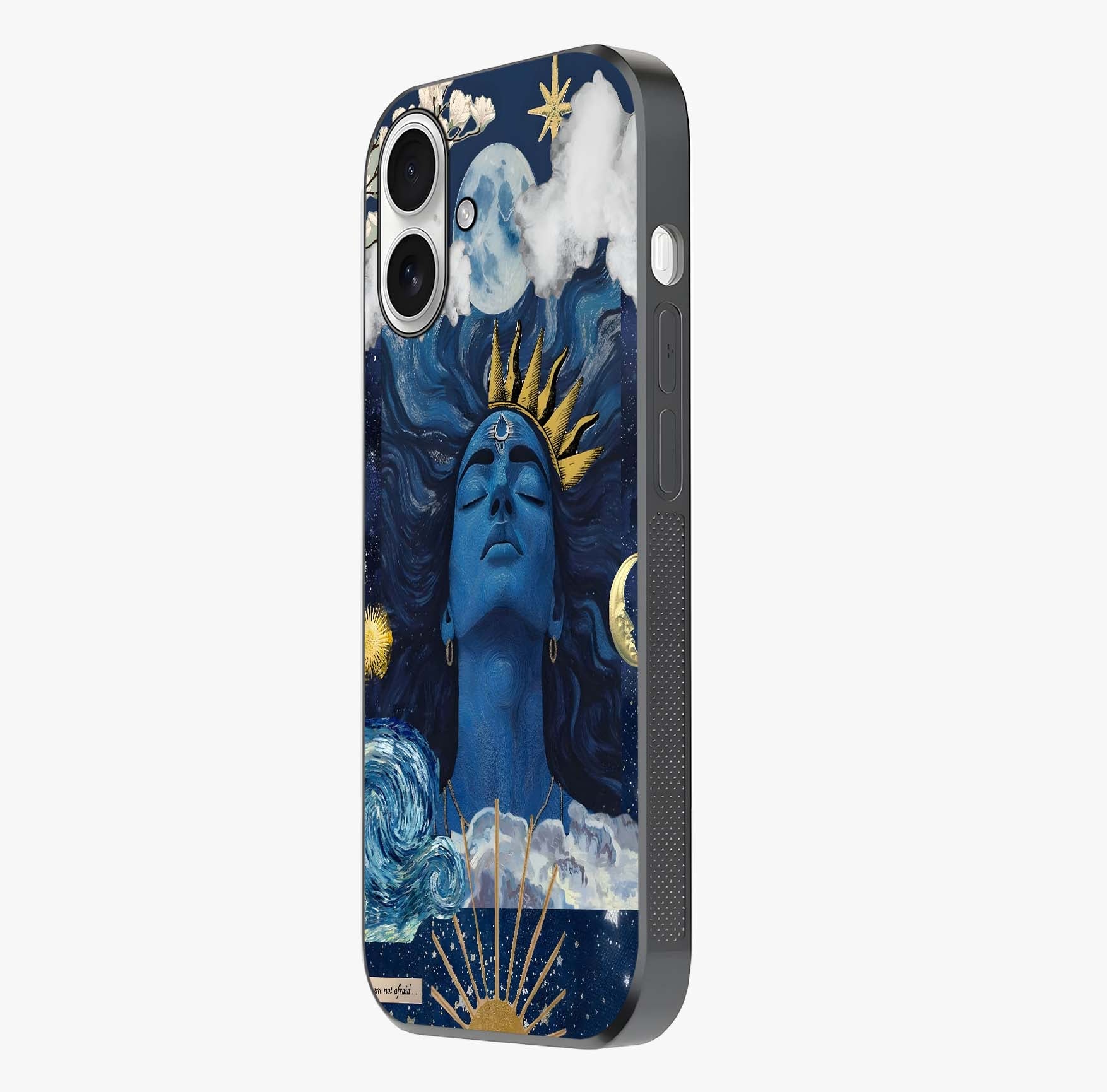 Aesthetic Lord Shiva Glass Case photographed in natural light showing reflective finish and design depth.