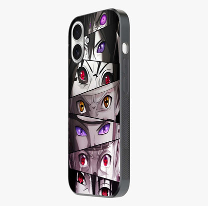Eyes Of Destiny Glass Case photographed in natural light showing reflective finish and design depth.