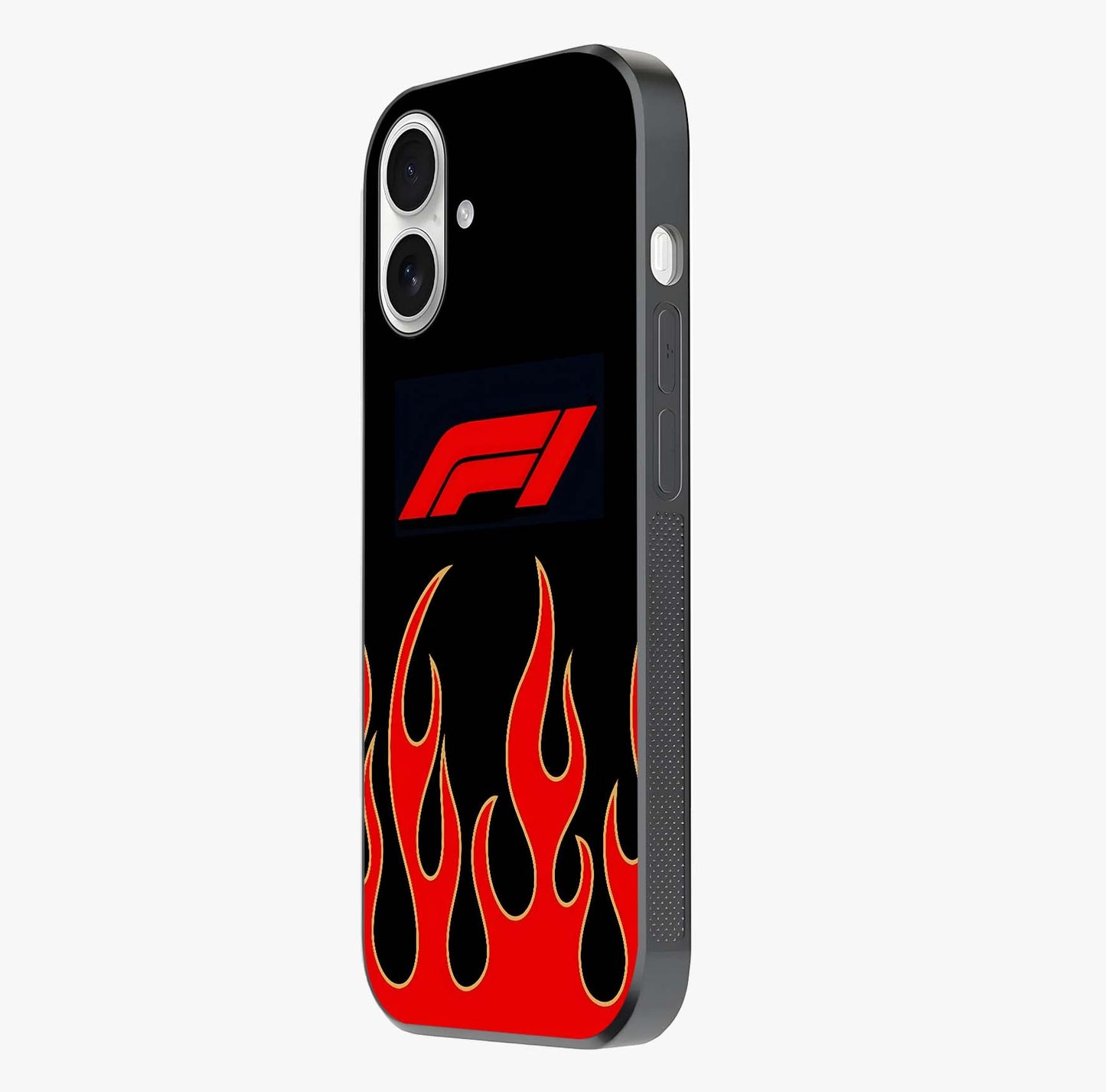 Fire F11 Glass Case photographed in natural light showing reflective finish and design depth.