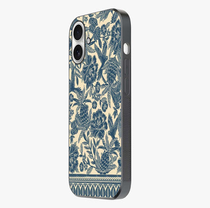 Heirloom Wild Bloom Glass Case photographed in natural light showing reflective finish and design depth.