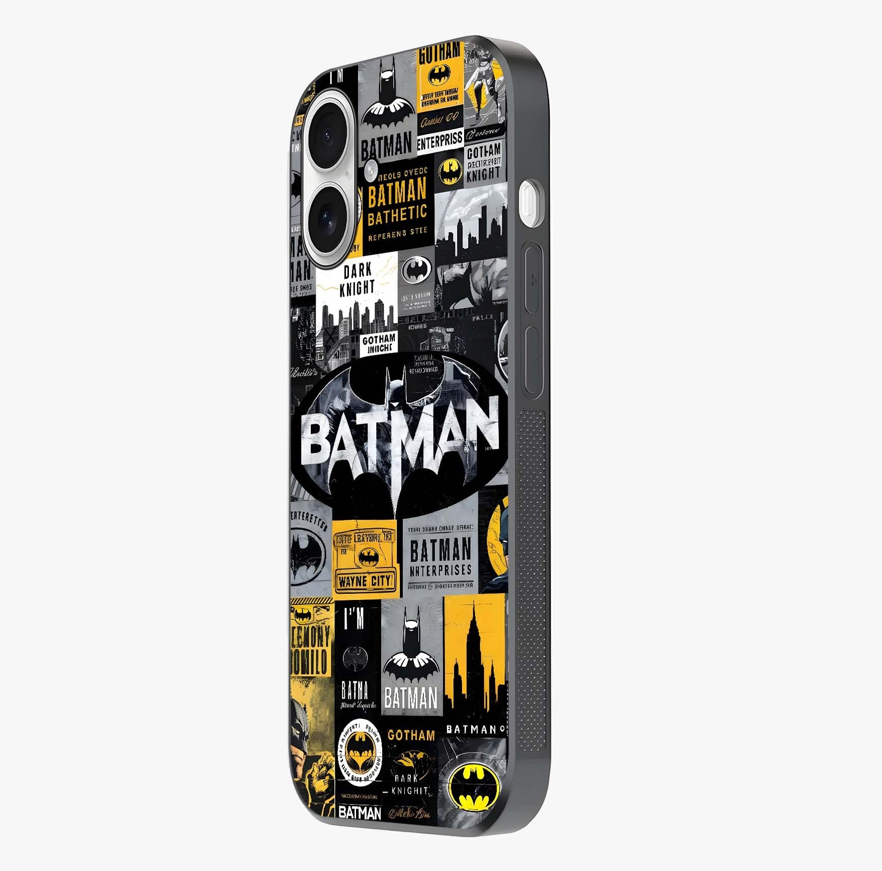 Knight Gotham Rise Glass Case photographed in natural light showing reflective finish and design depth.