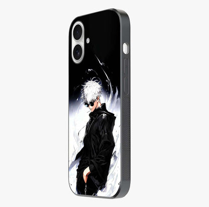 Limitless Shadow King Glass Case photographed in natural light showing reflective finish and design depth.