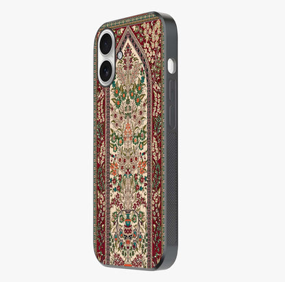 Persian Inspired Glass Case photographed in natural light showing reflective finish and design depth.