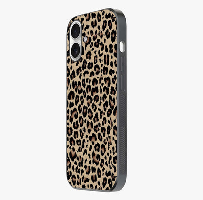 Savage Chic Pattern Glass Case photographed in natural light showing reflective finish and design depth.