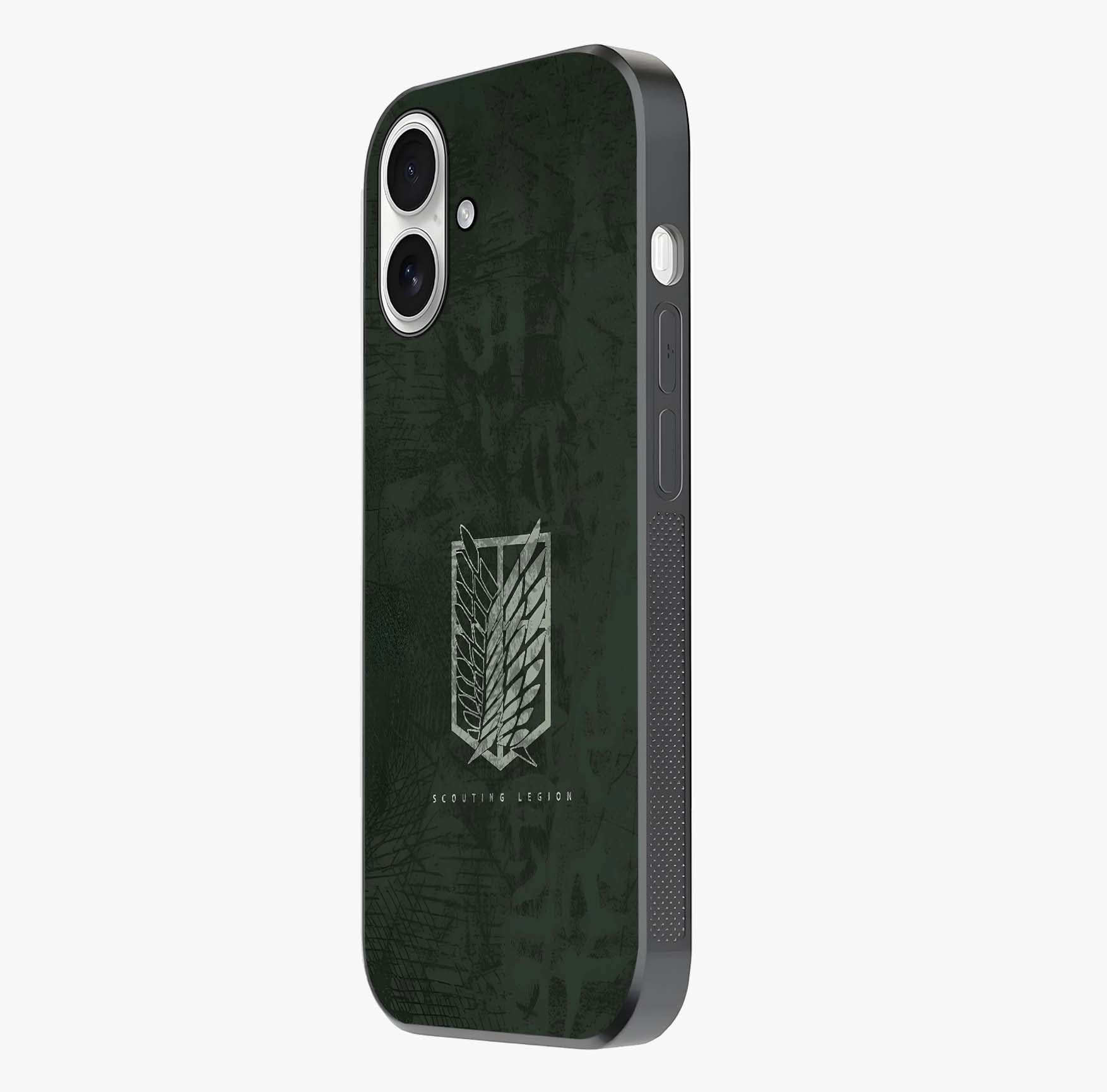 Wings Of Freedom Glass Case photographed in natural light showing reflective finish and design depth.