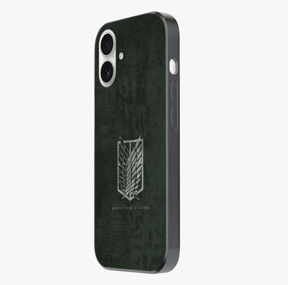 Wings Of Freedom Glass Case photographed in natural light showing reflective finish and design depth.