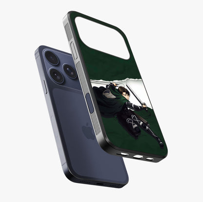 Emerald War Vanguard Glass Case laid diagonally highlighting side profile, edges and glossy glass shine.